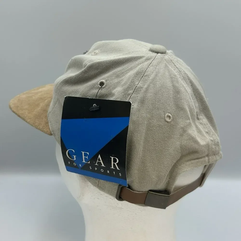 Vintage Wickes Lumber NEW Golf Snapback Baseball Hat Tan Adjustable Casual 1990s